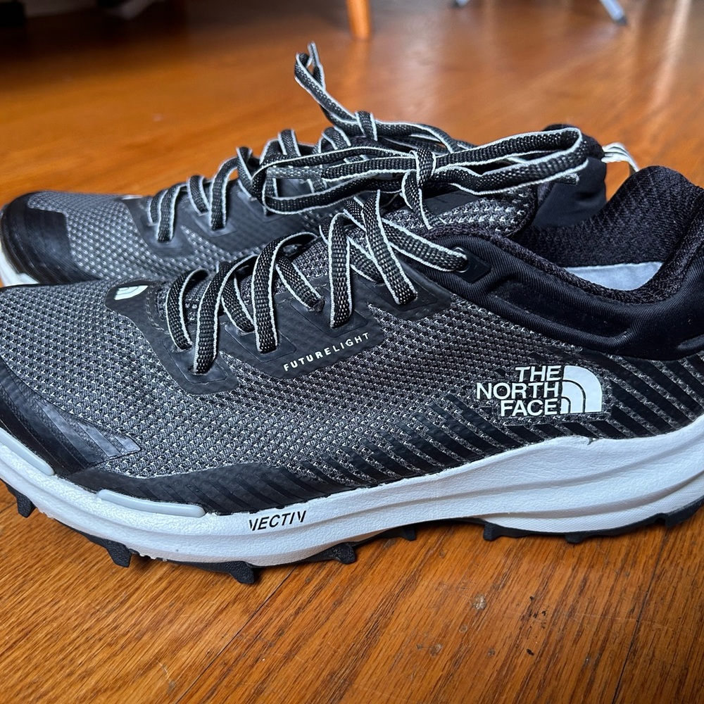 The North Face Gray and Black Athletic Shoes